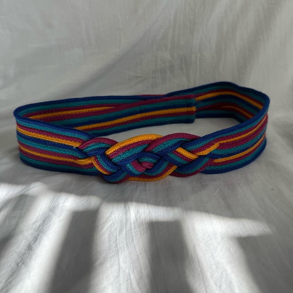 Karen Scott Colorful Striped Belt